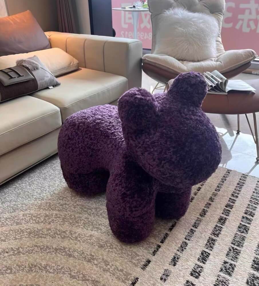 สตูล MY DOLLS HOUSE PONY FURRY 80 ซม. สีม่วง_3